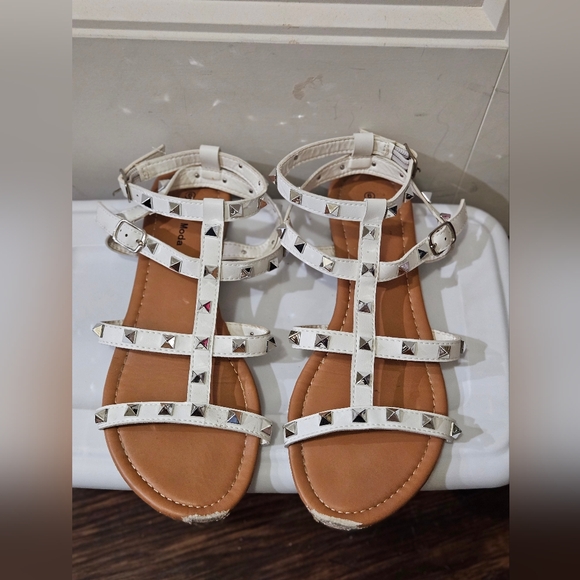 White Studded Sandals Bundle - Picture 1 of 12